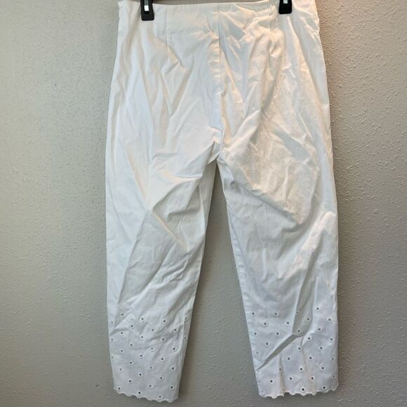 Jones New York Signature White Cropped Pants Size 10 EUC - Picture 5 of 7